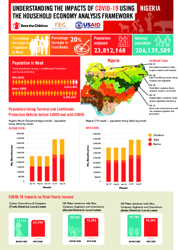 Understanding the Impacts of Covid19 Using Household Economy Analysis